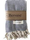Bersuse 100% Cotton Milas XL Throw Blanket by Bersuse
