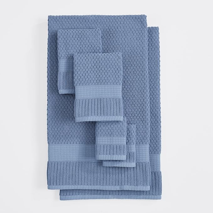 NY Loft 100% Cotton Towel Set 6 Piece | Super Soft & Absorbent Quick-Dry 2 Bath - Image 8