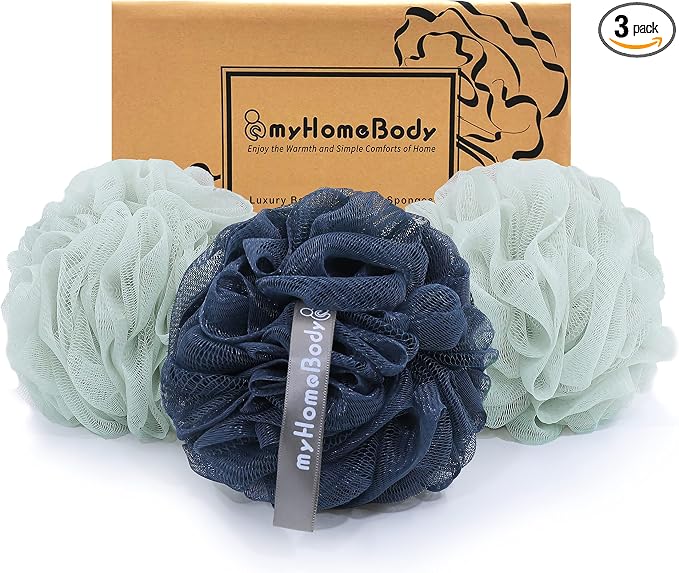 myHomeBody Large 70g Loofah Sponge, Body Scrubber, Bath Sponge, Loofah by myHomeBody