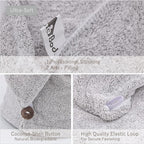myHomeBody Hair Towel Wrap, Luxury Quick Drying Turban, Ultra Soft Absorbent - Image 5