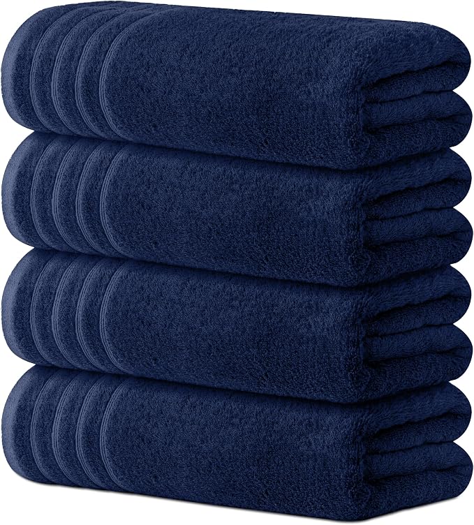 Avalon Towels Bath Towels Set of 4, Size 30 x 60 Inches, Highly Soft and by AvalonTowels