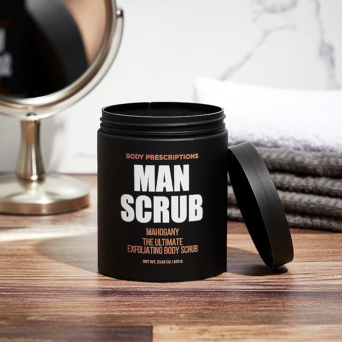 Body Prescriptions Men’s Exfoliating Body Scrub – Ultimate Skin Cleansing Wash - Image 2
