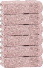 White Classic Pink Hand Towels for Bathroom Cotton Hand Towel Bulk for Gym by WhiteClassic