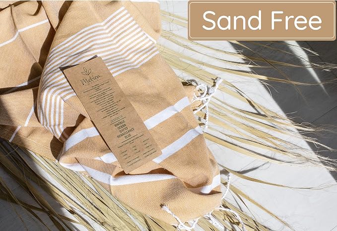 Premium Turkish Beach Towel – 100% Cotton, Quick Dry, Sand Free, Oversized - Image 3