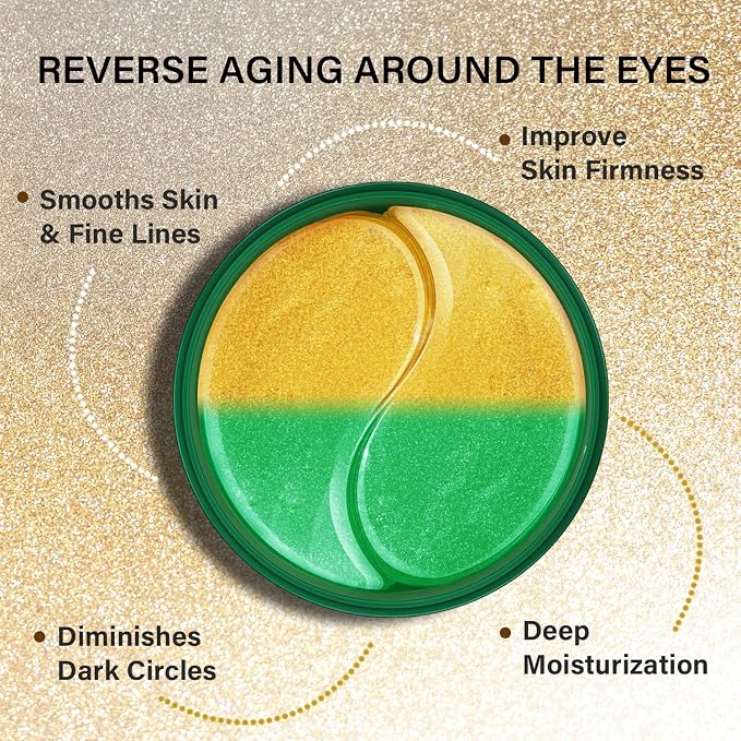 Gold Cucumber Under Eye Patches - Image 2