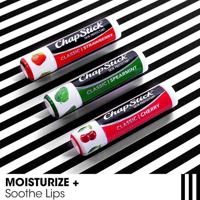 ChapStick Lip Care Set, Classic Collection 3-Pack – Spearmint, and Strawberry - Image 4