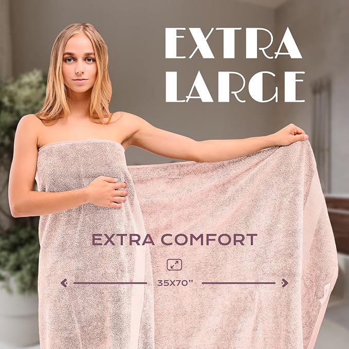 White Classic Luxury Soft Bath Sheet Towels - Image 4