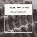 Modern Threads Natural Vine 6-Piece 100% Cotton Towel Set – Yarn Dyed Jacquard - Image 5