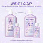 Hempz NEW Star Dust Body Lotion, Iridescent Glow Shimmer, Passionfruit and Wild - Image 3