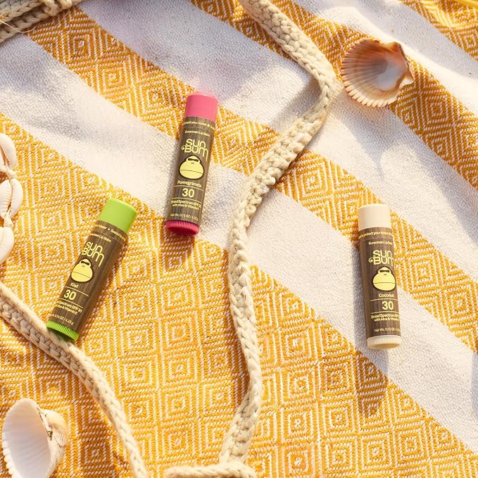 NEW Sun Bum SPF 30 Sunscreen Tropical Lip Balm 3 Pack - Image 3