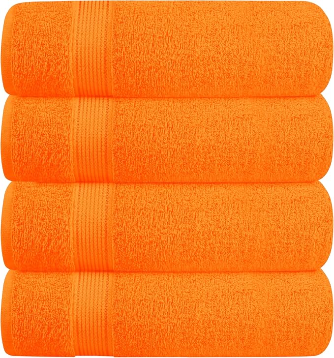 BELZZI Home Ultra Soft 4 Pack Oversized Bath Towel Set 27x54, Cotton Compact by Unknown