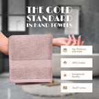 White Classic Pink Hand Towels for Bathroom Cotton Hand Towel Bulk for Gym - Image 2