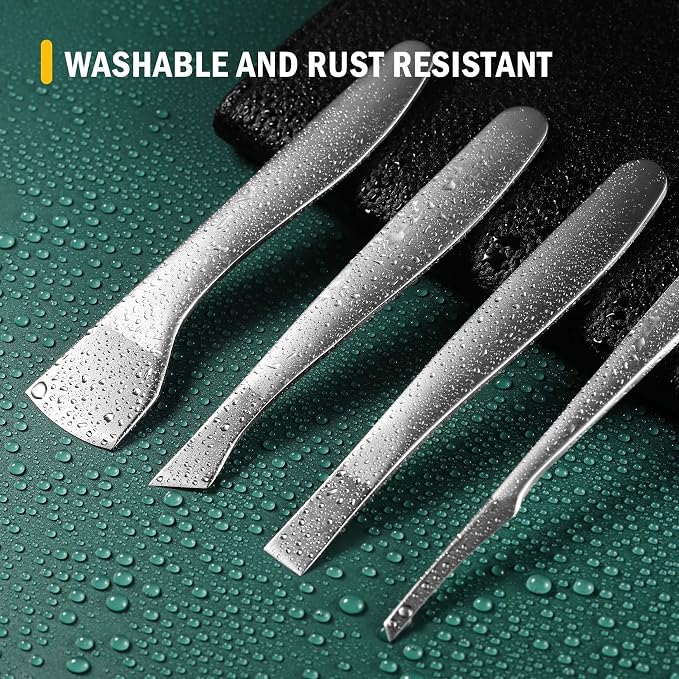 FVION Pedicure Knife Set for Feet – 4 PCS Ingrown Toenail Blade Tool Calloused - Image 6