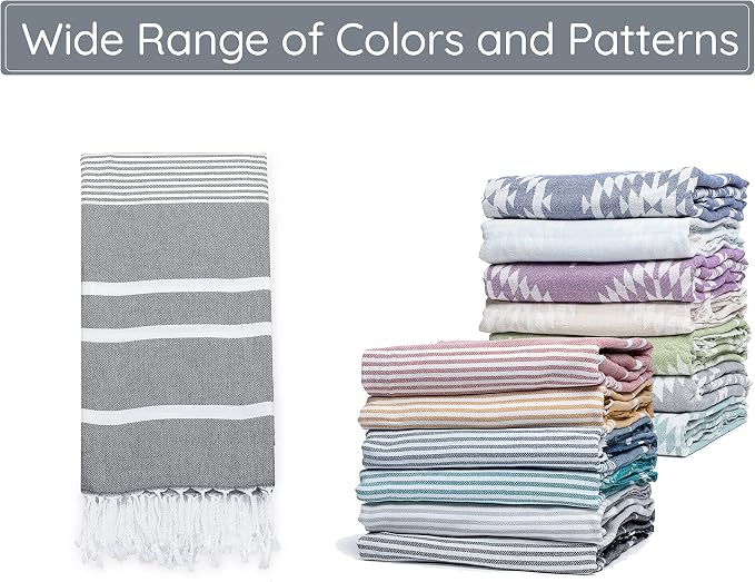 Premium Turkish Beach Towel – 100% Cotton, Quick Dry, Sand Free, Oversized - Image 8