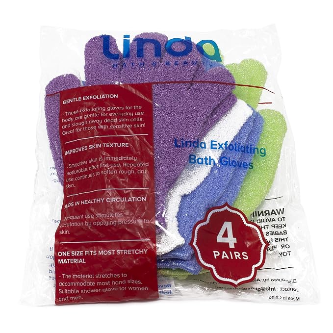 Linda Exfoliating Bath Gloves - Image 3