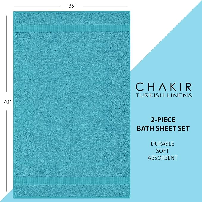 Chakir Turkish Linens, 100% Cotton Premium Quality Turkish Bath Sheets - Image 6
