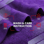 Infinitee Xclusives Luxury 100% Cotton Towel Set – 8 Piece Bathroom Towel Set – - Image 7
