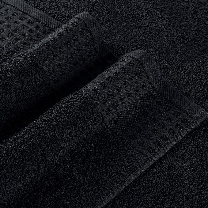 GLAMBURG 100% Cotton Ultra Soft 6 Pack Towel Set, Contains 2 Bath Towels 28x55 - Image 2