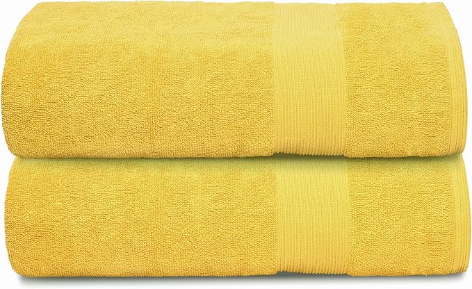 Belizzi Home Premium Cotton Oversized 2 Pack Bath Sheet 35x70-100% Pure Cotton by Unknown