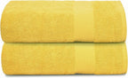 Belizzi Home Premium Cotton Oversized 2 Pack Bath Sheet 35x70-100% Pure Cotton by Unknown