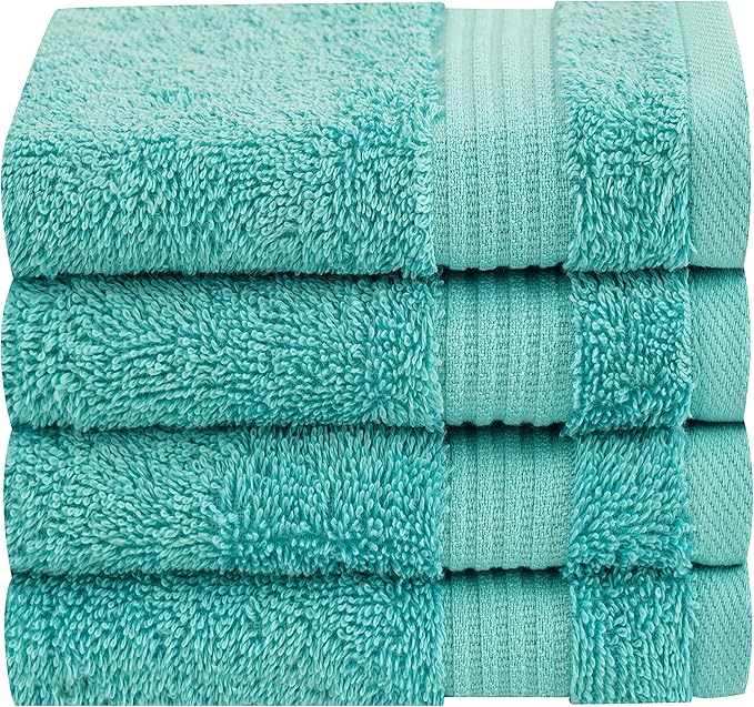 Cotton Paradise 100% Cotton Turkish Washcloth Set by UNITEDHOMETEXTILE