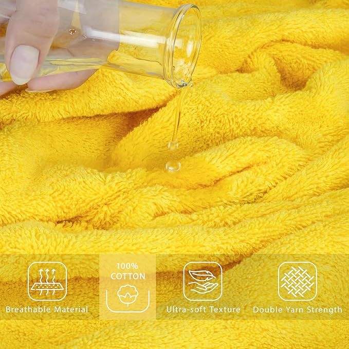 Cotton Paradise 100% Cotton 40x80 Oversized Bath Sheet, Extra Large Turkish - Image 4