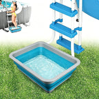 Pool Foot Bath Tray for Swimming Pool, Non- Slip Collapsible Foot Bath for Pool by ESEHGS