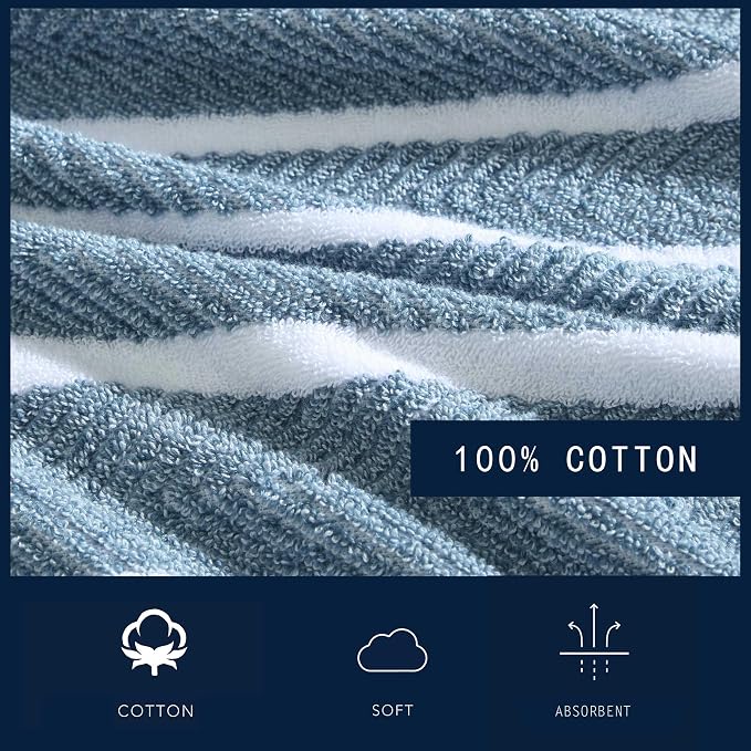 Nautica - Bath Towels, 100% Soft & Absorbent Plush Cotton Towels - Image 5