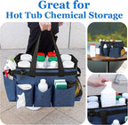 Joe & JoseRin Hot Tub Chemical Storage Bag, Pool Cleaning Caddy Tool Organizers - Image 3