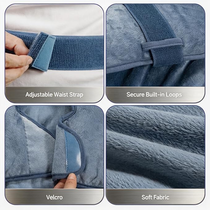 Wearable Heating Pad for Back Neck and Shoulders, Heating Wrap for Pain Relief - Image 6