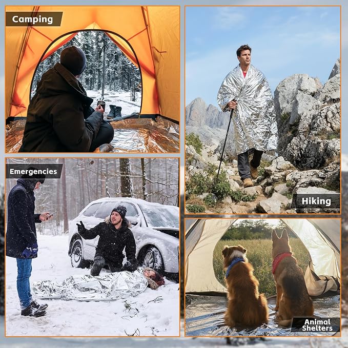 6 Pack Emergency Blankets - Image 6