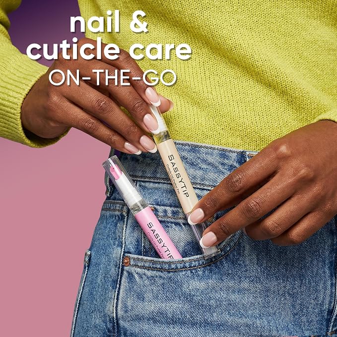 Ceramic Cuticle Pusher & Oil Pen, 2ml Grape Scented Nail Care Pen, Gentle - Image 8