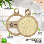 Almooni Natural Loofah Exfoliating Facial Scrubber, Made - Image 2