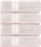 Modern Threads 4-Pack SpunLoft Bath Sheet Blush 35x66 - Image 2