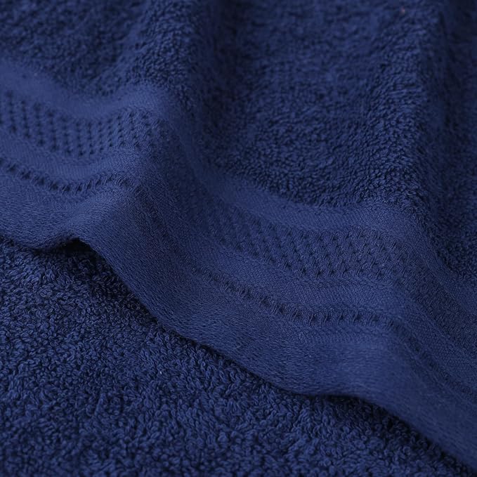 Superior Honeycomb 100% Cotton 500 GSM 12 Piece Bath Towel Set, 6 Washcloths - Image 6