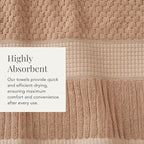 NY Loft 100% Cotton 4 Pack Bath Towel Set| Super Soft & Absorbent Quick-Dry - Image 7