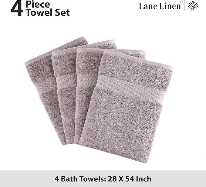 LANE LINEN Bath Towel Set of 4 PC - Image 5