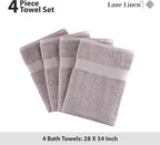 LANE LINEN Bath Towel Set of 4 PC - Image 5