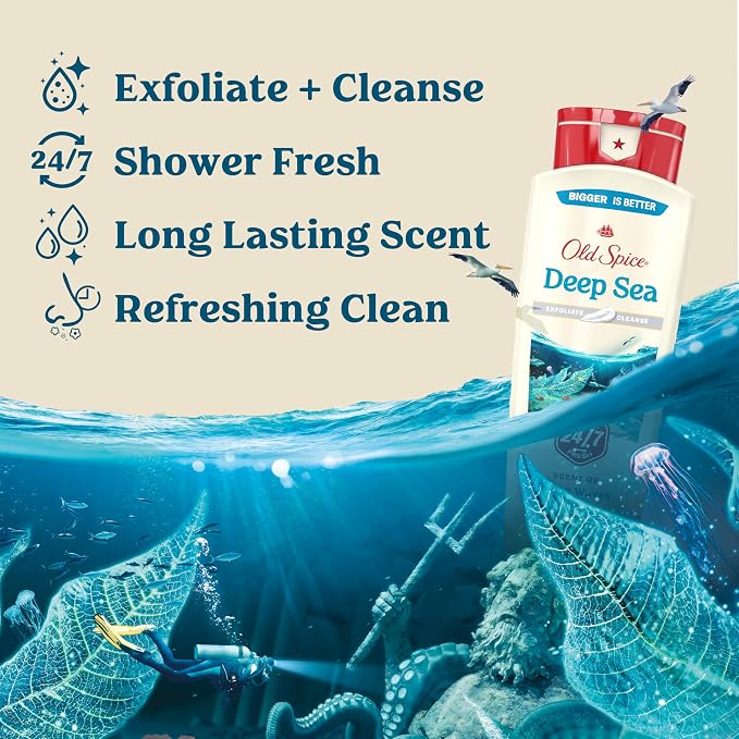 Old Spice Cleansing Body Wash for Men, 24/7 Shower Fresh - Image 2