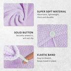 EXPRESSIONS Microfiber Hair Towel in Lavender - Image 4