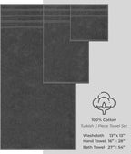 American Soft Linen Premium 3 Piece Towel Set, 1 Bath Towel 1 Hand Towel 1 - Image 4