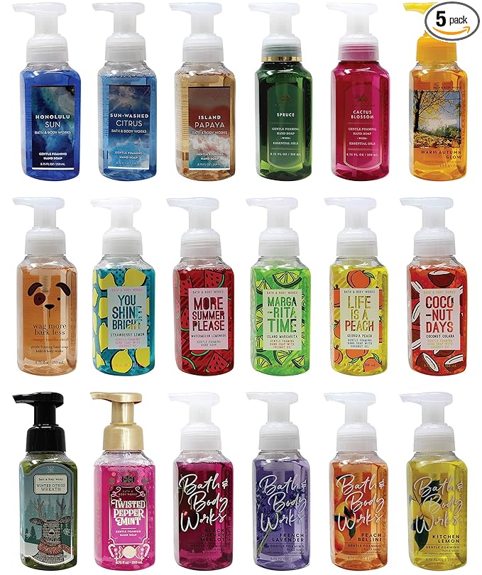 Bath & Body Works Assorted 5 Pack Gentle Foaming Hand Soap by BathBodyWorks