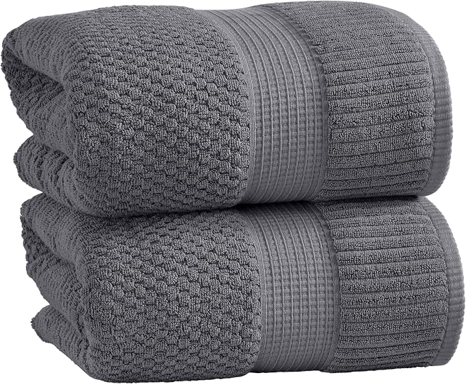 NY Loft 100% Cotton 2 Pack Bath Sheet Towel Set | Extra Large Oversize Bath by NYLoft