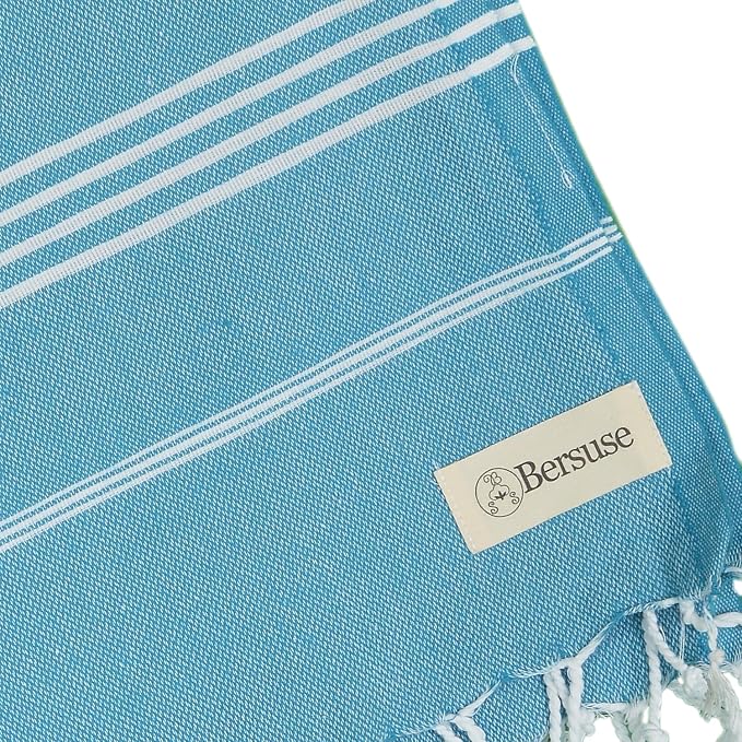 Bersuse Towels Anatolia XL Beach Blanket Throw Blanket Turkish Towel 100% - Image 6