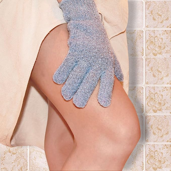 Evridwear Exfoliating Dual Texture Bath Gloves - Image 6