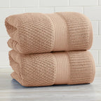 NY Loft 100% Cotton 2 Pack Bath Sheet Towel Set | Extra Large Oversize Bath - Image 8