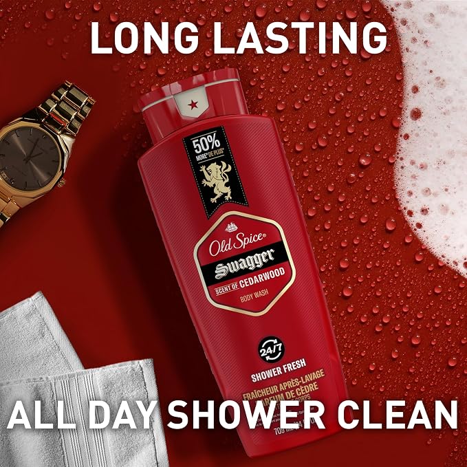 Old Spice Refreshing Body Wash for Men, 3X Defense, 24/7 Shower Fresh - Image 7