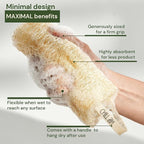 Chill Ah Green Glow Loofah Sponge Set – 100% Plant-Based, Biodegradable - Image 4