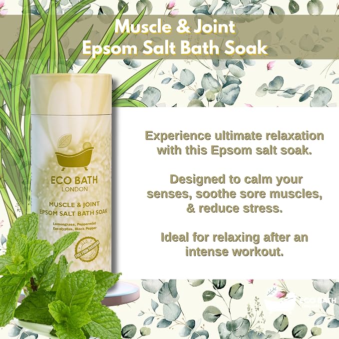 Eco Bath London Muscle and Joint Epsom Salt Bath Soak - Image 2