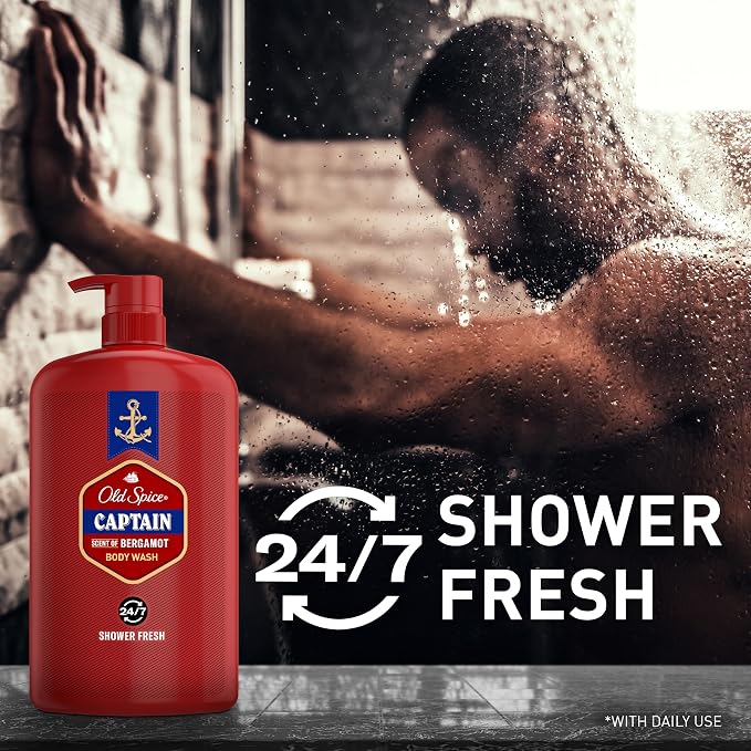Old Spice Refreshing Body Wash for Men, 3X Defense, 24/7 Shower Fresh - Image 3